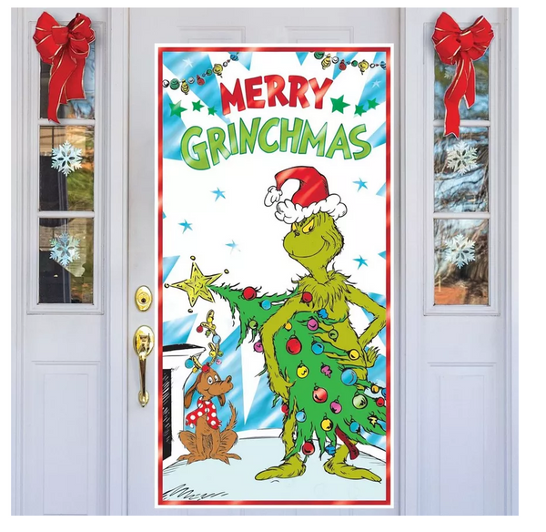 Merry Grinchmas Door Decoration, 1ct
