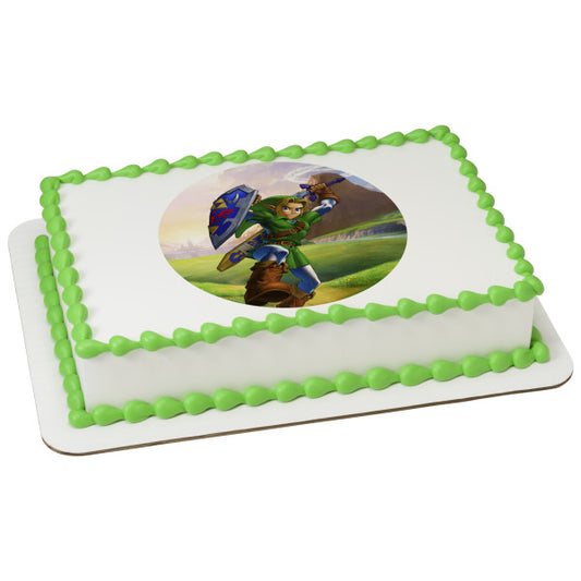 Imagen comestible para decoración de tarta con enlace de The Legend of Zelda Tears of the Kingdom ABPID57156 