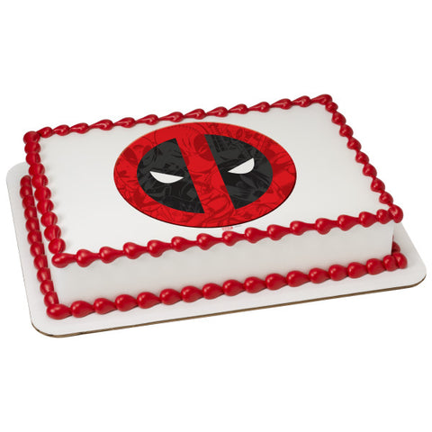 Marvel's Deadpool Icon Edible Cake Topper Image