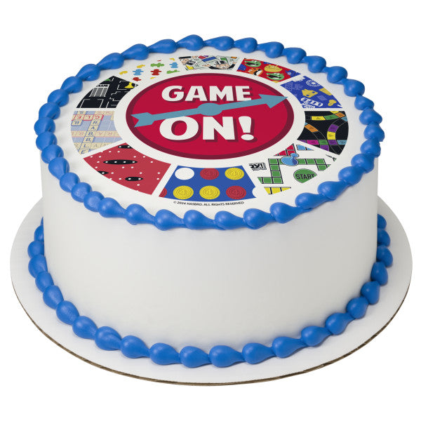Hasbro Game Night Game On! Edible Cake Topper Image