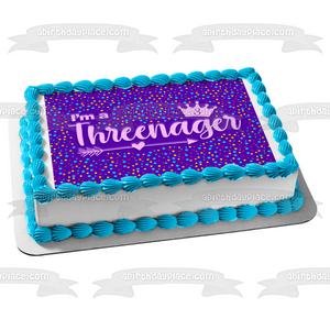 Threenager Edible Cake Topper Image ABPID57762