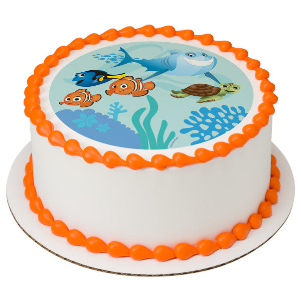 Finding Nemo Adventures Edible Cake Topper Image