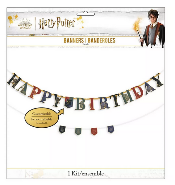 Harry Potter Hogwarts United Personalized Jumbo Letter Banner Kit