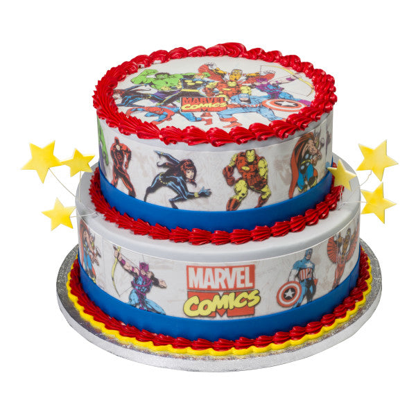 MARVEL Comics Comic Pages Edible Cake Topper Image Strips