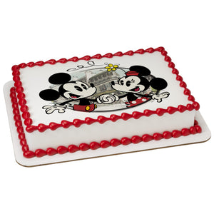 Mickey Mouse & Friends Cafe Minnie Edible Cake Topper Image