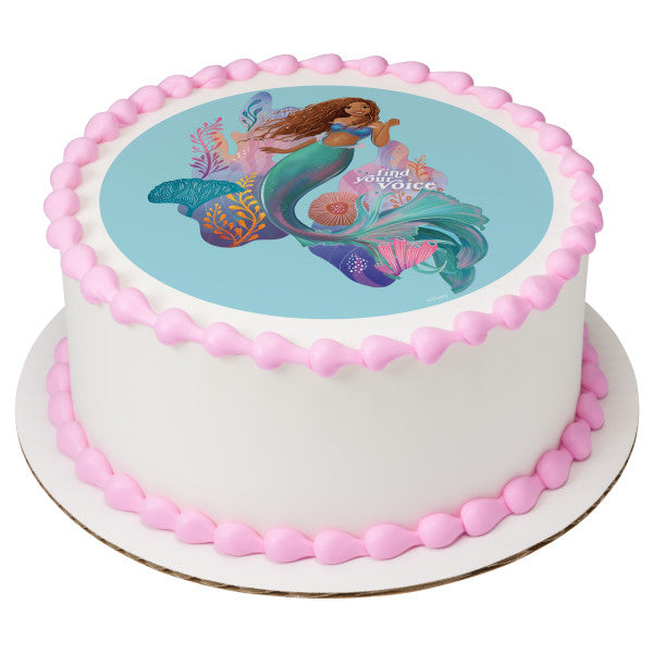 The Little Mermaid Find Your Voice Edible Cake Topper Image – A