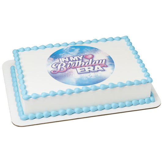 In My Birthday Era Edible Cake Topper Image