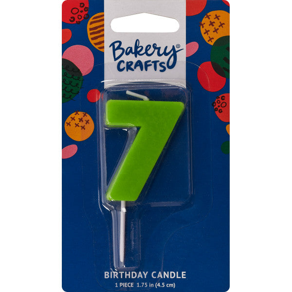 7 Mini Block Numeral Candle