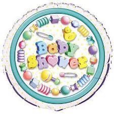 Globo de aluminio redondo Baby Shower Bliss de 18", 1 unidad