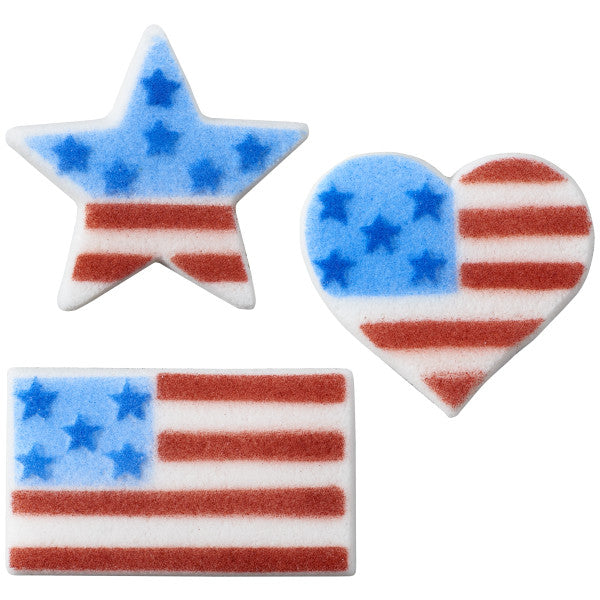 American Flag Assortment Dec-Ons® Decorations