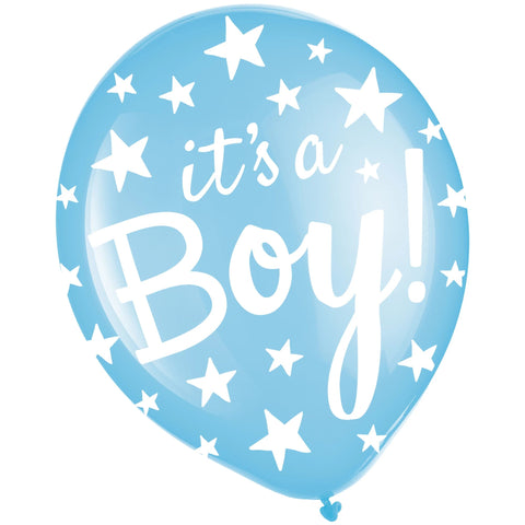 "It's a Boy" Printed 12" Latex Balloon, 1ct