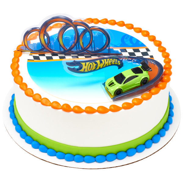 Hot Wheels™ Drift DecoSet® and Edible Cake Topper Image Background