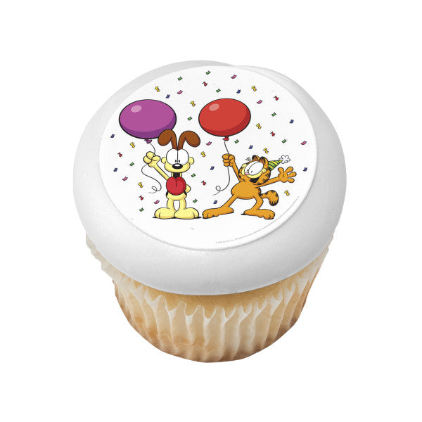 Garfield and Odie Edible Cake Topper Image