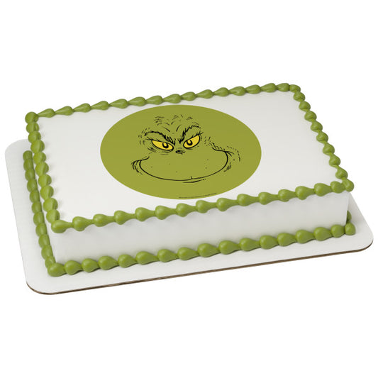 Imagen de adorno comestible para tarta navideña de Cómo el Grinch robó la Navidad
