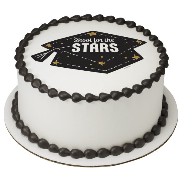Shoot for the Stars Edible Cake Topper Image