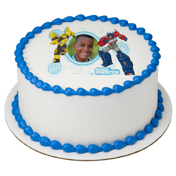 Transformers™ Defend Until the End Edible Cake Topper Image Frame
