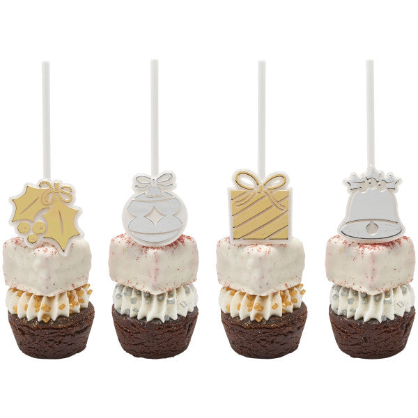 Holly Jolly  Cupcake Rings 12ct