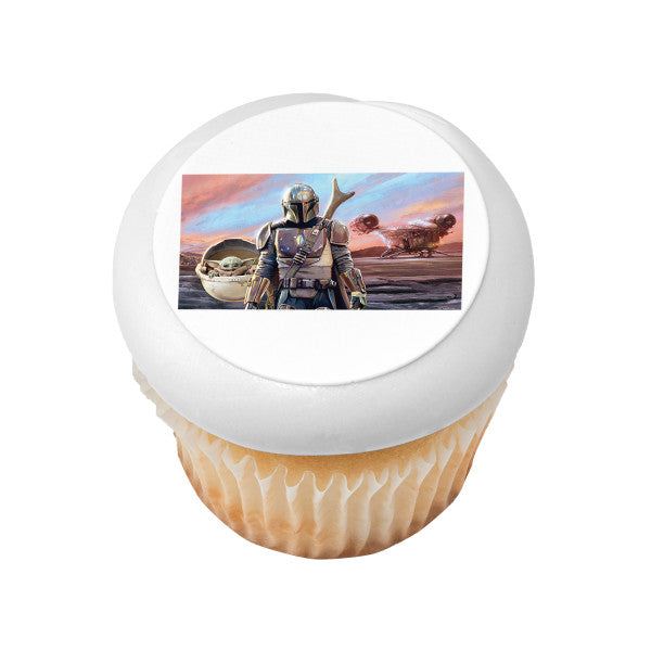 STAR WARS™  The Mandalorian & The Bounty Edible Cake Topper Image