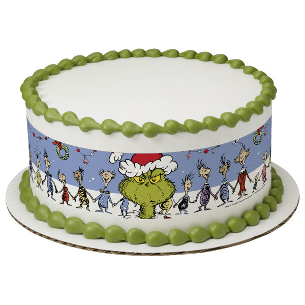 How the Grinch Stole Christmas Edible Cake Topper Image Strips