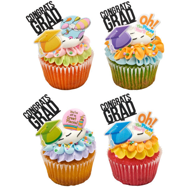 Oh, the Places You'll Go! Onward We Go Cupcake Rings