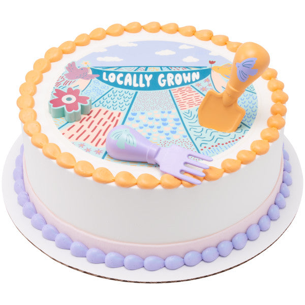 Locally Grown DecoSet and Edible Cake Topper Image Background