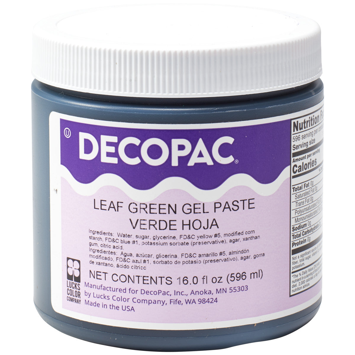 Color en pasta premium verde hoja DecoPac