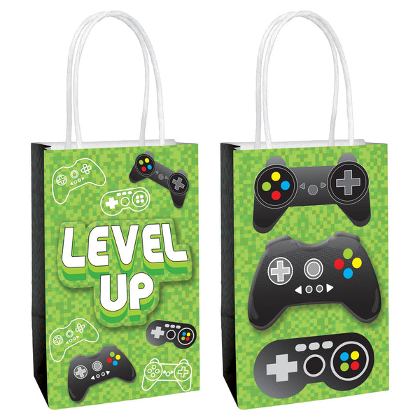 Level Up Create Your Own Kraft Bags, 8ct