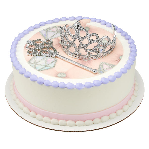 Crown and Scepter DecoSet® and Edible Cake Topper Image Background