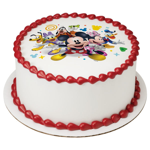 Mickey Mouse Funhouse Epic Fun Edible Cake Topper Image