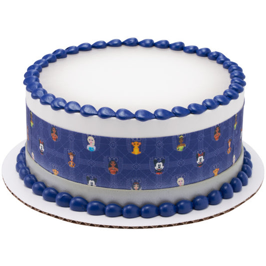Tiras de imágenes comestibles para decoración de tartas de celebración número 100 de Disney