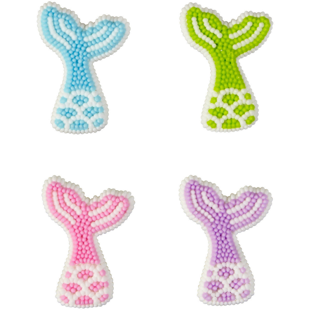 Mermaid Tail Icing Decorations, 8 Pieces
