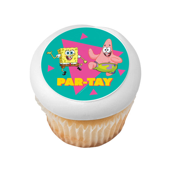 SpongeBob SquarePants Par-Tay Edible Cake Topper Image
