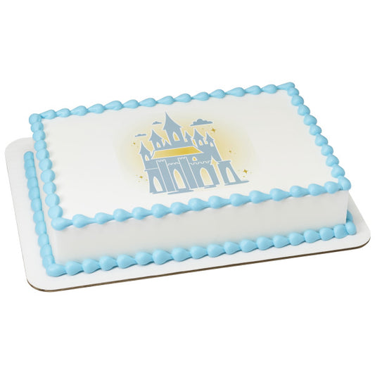Disney Princess Castle Edible Cake Topper Image