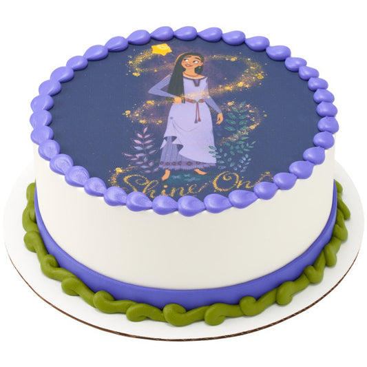 Wish Shine On Edible Cake Topper Image