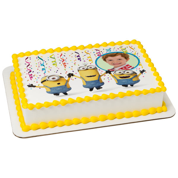 Minions Party! Edible Cake Topper Image Frame