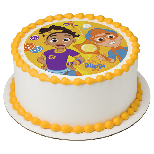 Blippi Let's Go See! Edible Cake Topper Image