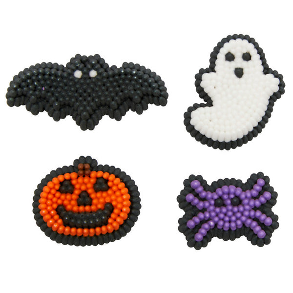 Halloween Shapes Icing Decorations, 12-Count Cupcake Toppers