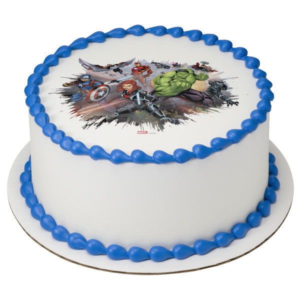 MARVEL Avengers I Am An Avenger Edible Cake Topper Image