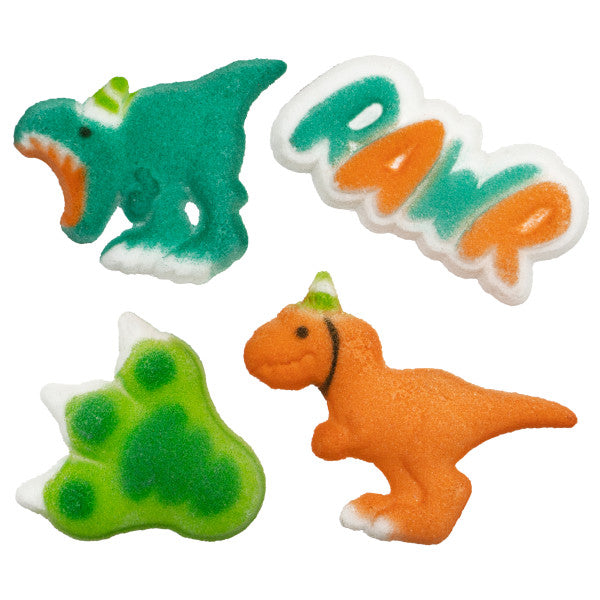 Dinosaur Party Assortment Dec-Ons Sugar Decorations