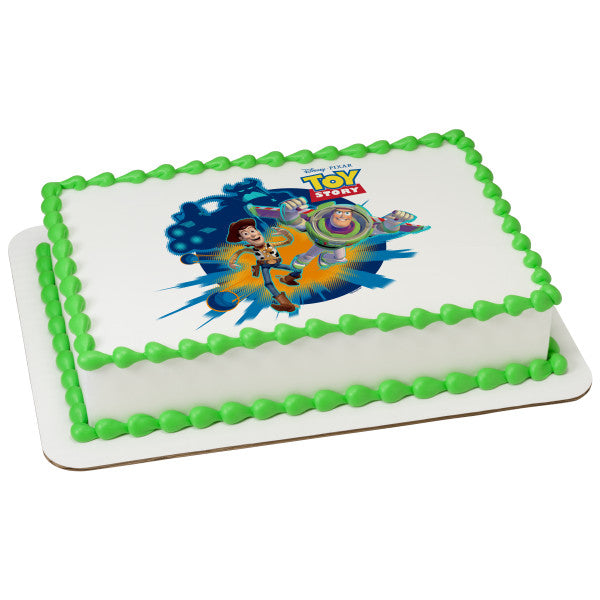 Toy Story Toys in Action Edible Cake Topper Image