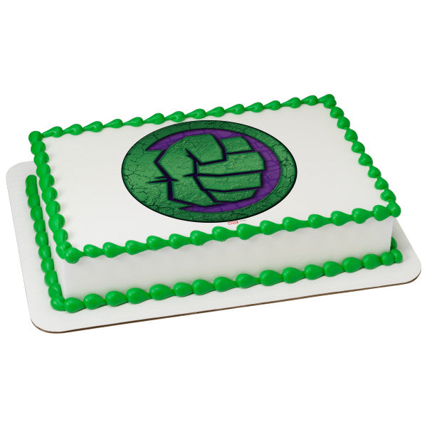 MARVEL Avengers Hulk Icon Edible Cake Topper Image
