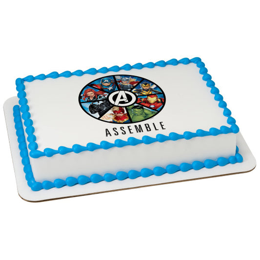 Imagen de adorno comestible para tarta de Los Vengadores de MARVEL