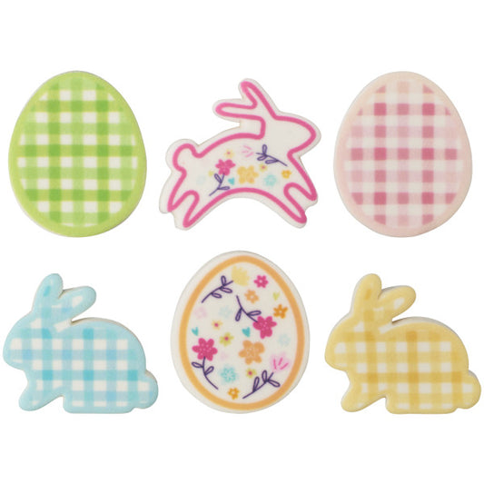 Nostalgic Easter - Red 3 Free Sweet Décor® Edible Decorations 12ct