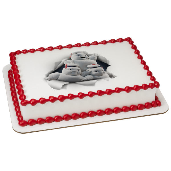 Decorating a Cake with Ghostbusters Edible Cake Images - Edible