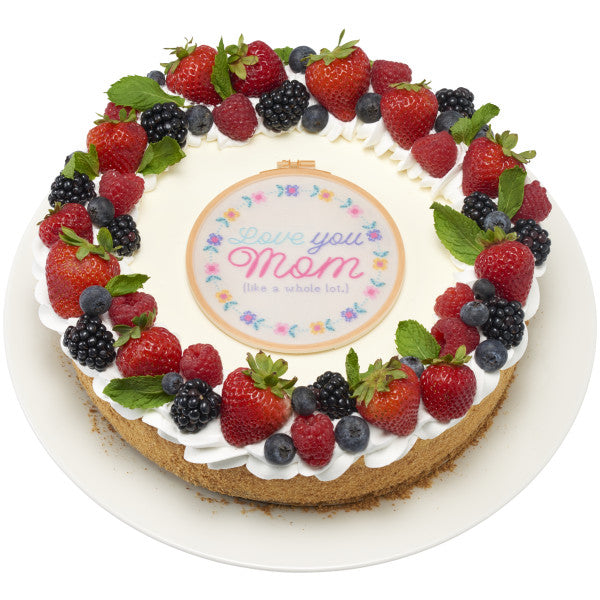 Love You Mom Cross-Stitch Easel Back Layon