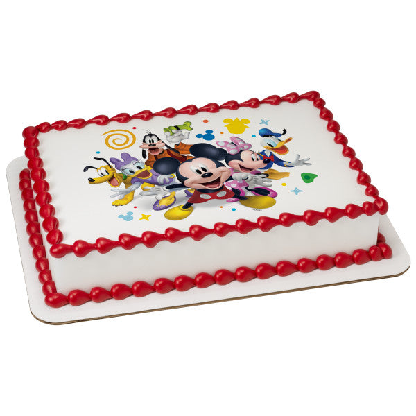 Mickey Mouse Funhouse Epic Fun Edible Cake Topper Image