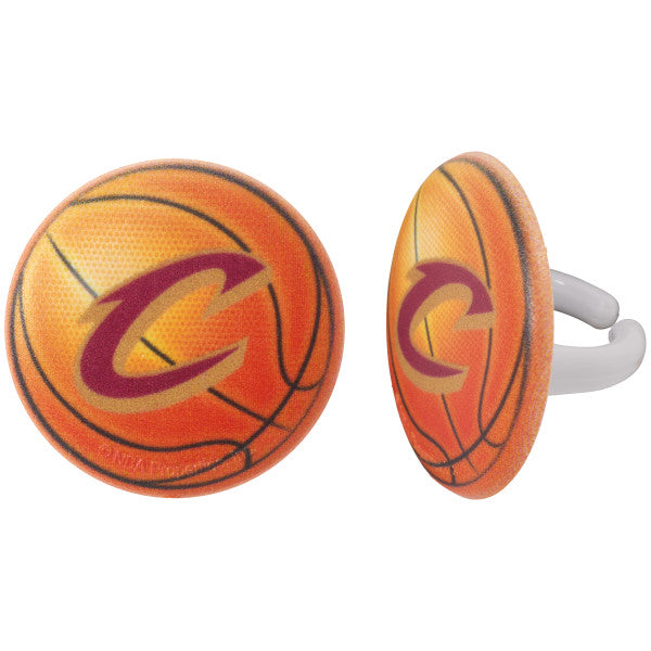 NBA Clevland Cavaliers Basketball Cupcake Rings