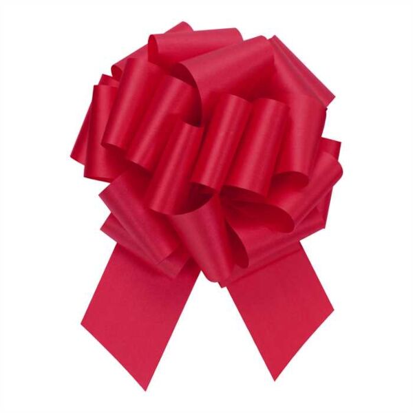 Hot Red 5" Pull Bow, 1ct