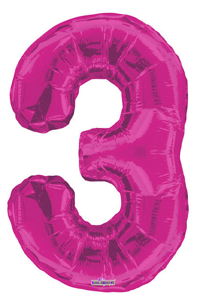 34" Numeral Balloon - Pink, 1ct