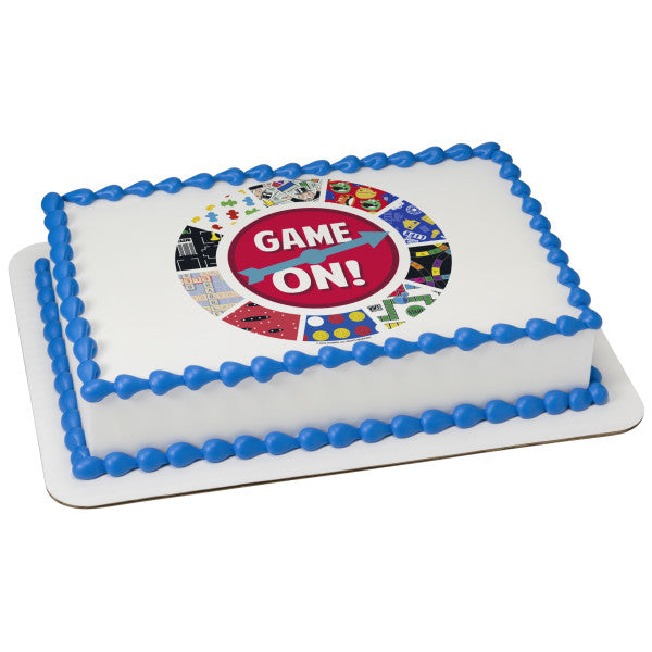 Hasbro Game Night Game On! Edible Cake Topper Image